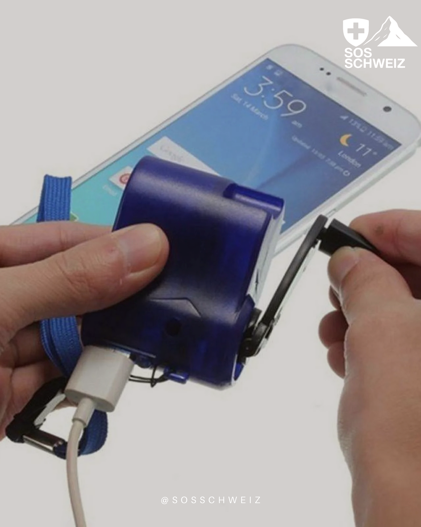 Manual Emergency Hand Crank Charger