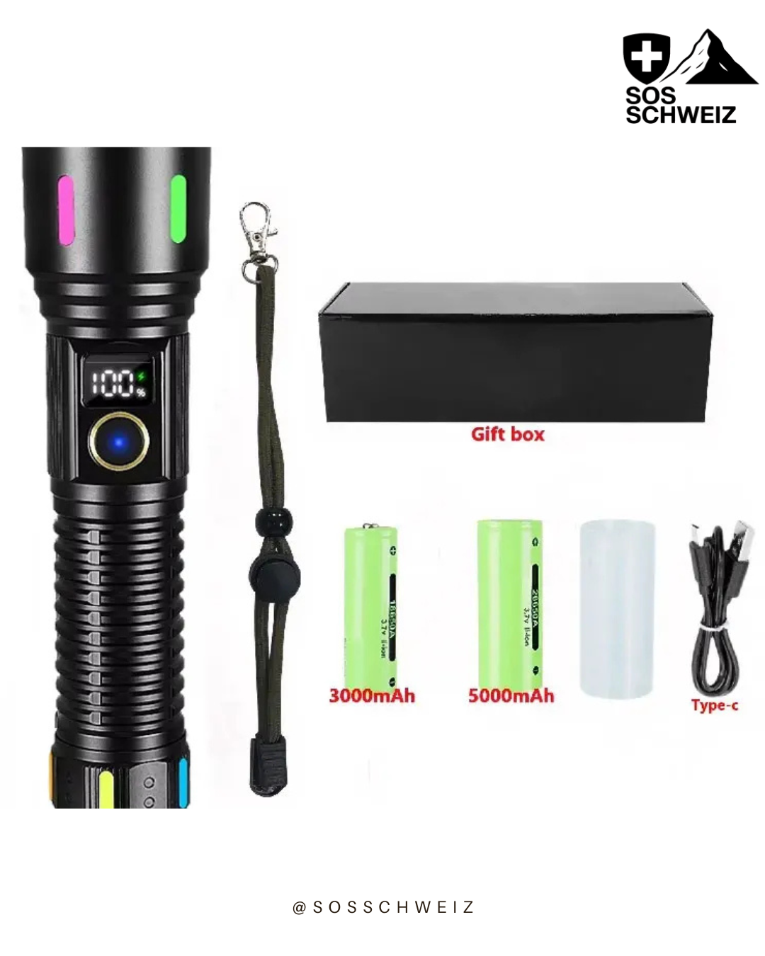 Ultra-Powerful & USB Rechargeable Flashlight
