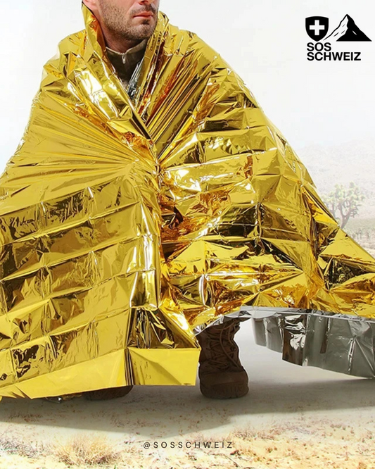 Emergency Thermal Poncho Blanket