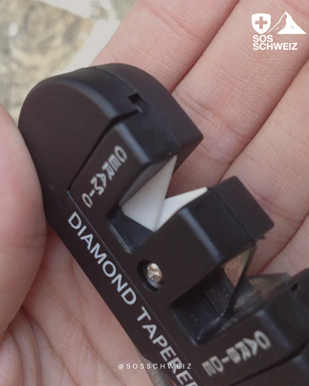 Aiguiseur de poche Survival Pocket Stage Aiguiseur multifonctionnel / en acier