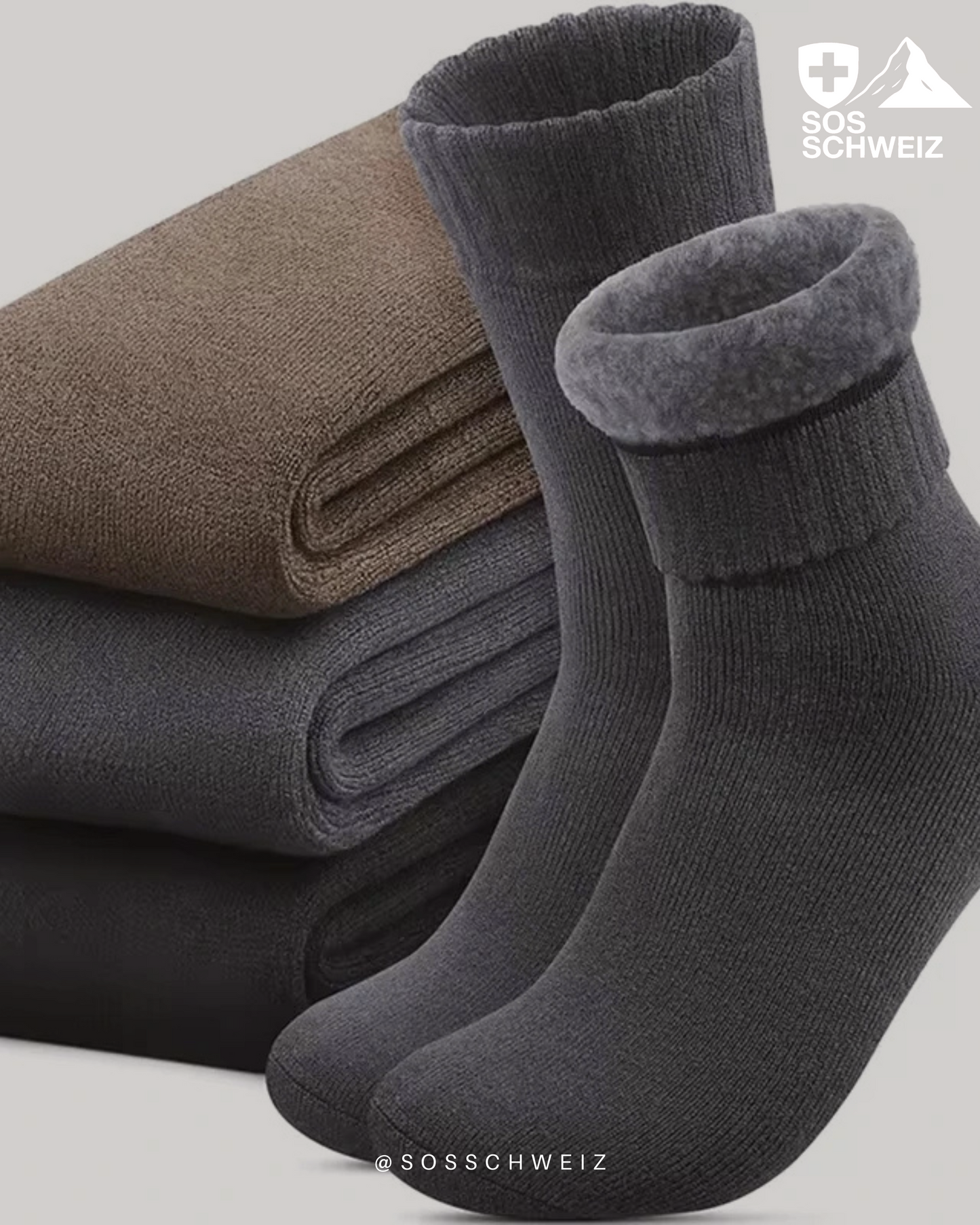 3 paires de chaussettes thermiques pour bottes