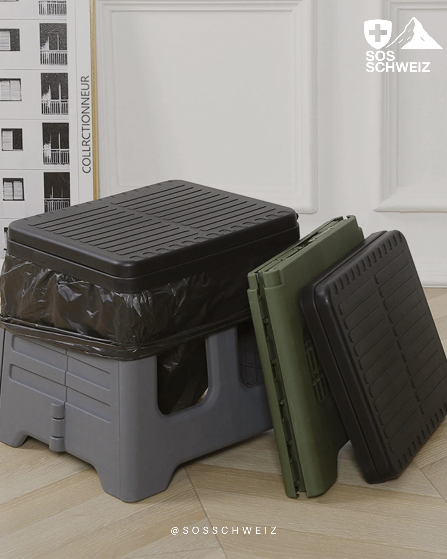 Folding Toilet Bucket (Emergency-Ready Portable Toilet for Survival)