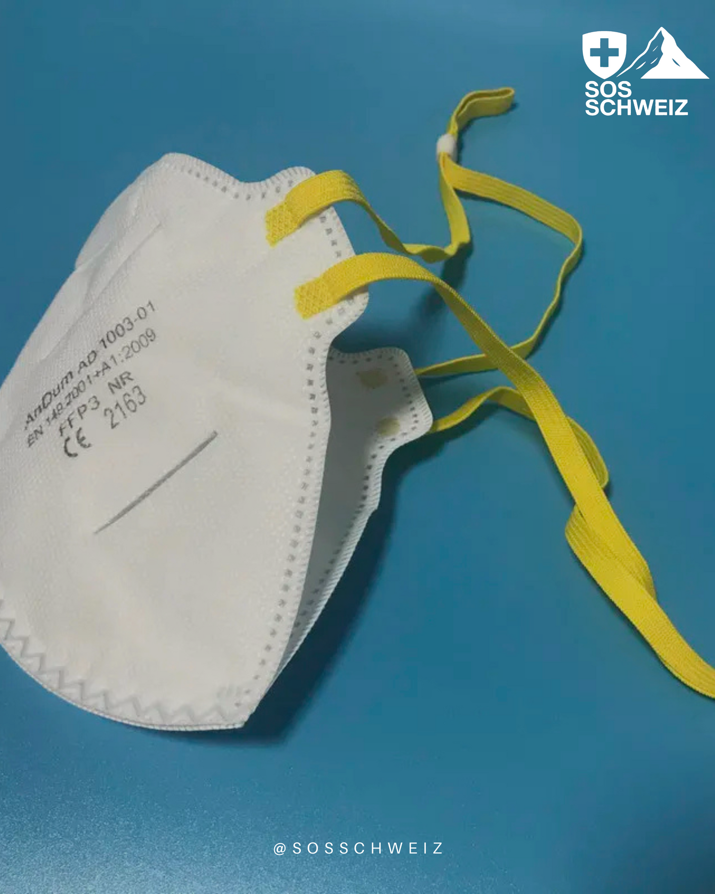Adjustable Head Mounted FFP3 Mask