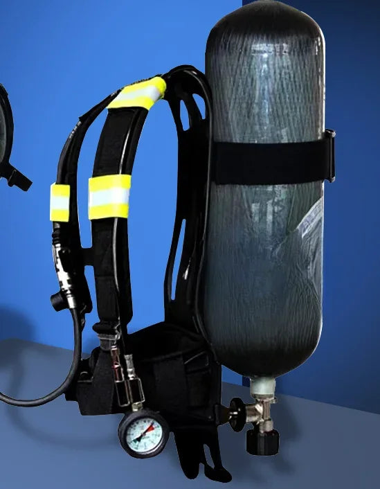Maschera per Aria con Cilindro in Acciaio e Fibra di Carbonio 3C