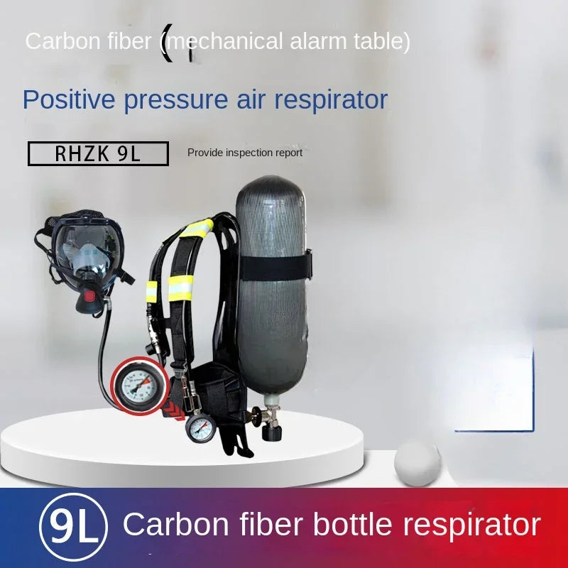 Maschera per Aria con Cilindro in Acciaio e Fibra di Carbonio 3C