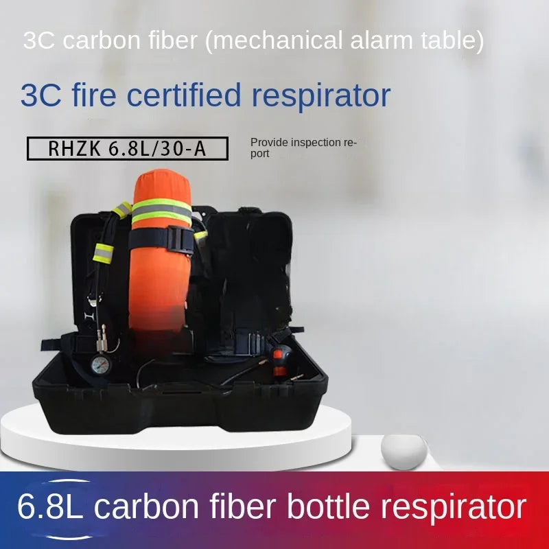 Maschera per Aria con Cilindro in Acciaio e Fibra di Carbonio 3C