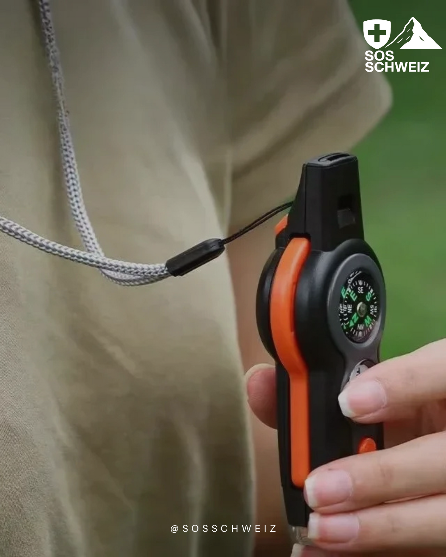 Boussole de survie multi-outils d'urgence