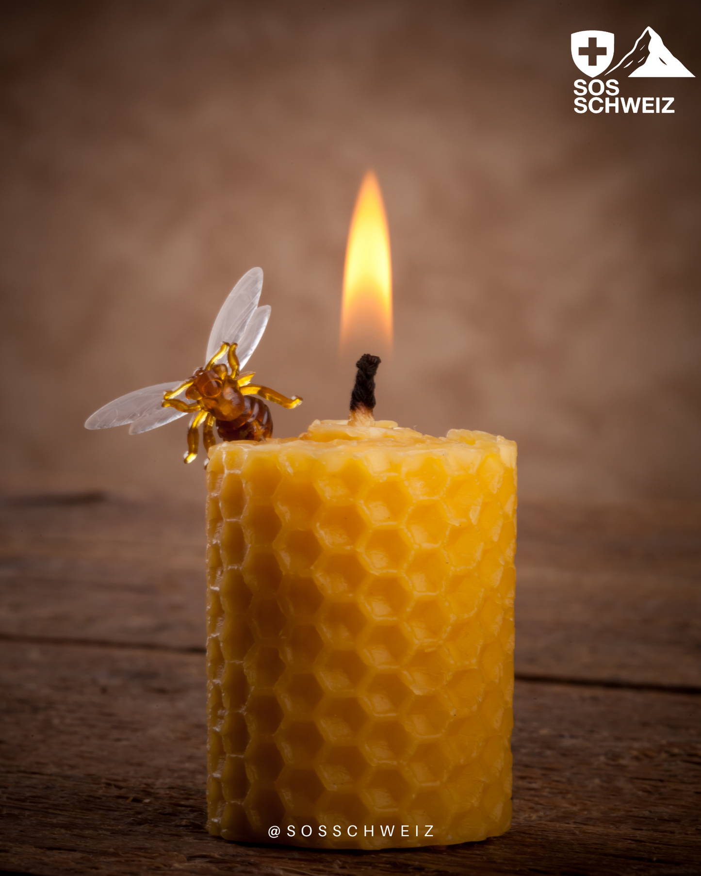 Bougies piliers d'urgence en cire d'abeille