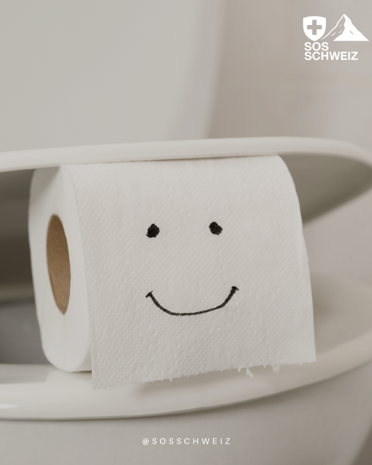 Notfall-Toilettenpapier in großen Mengen