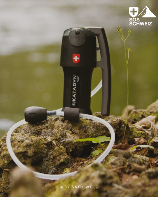 Notfall-Mikro Wasserfilter mit Dual-Technologie für den Krisen- und Überlebenseinsatz