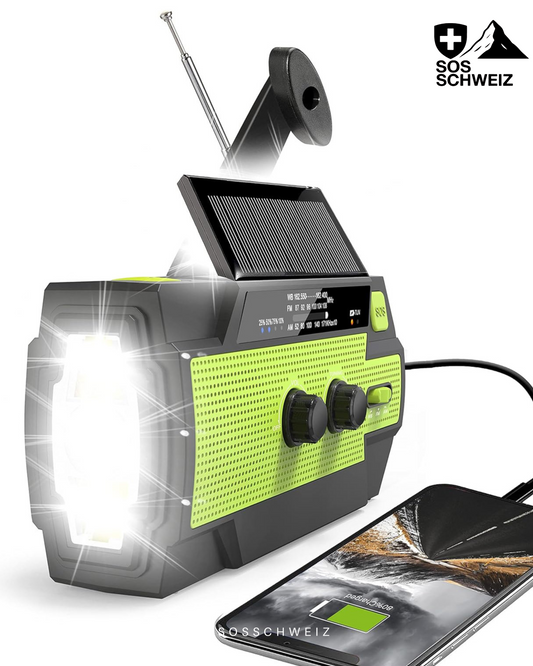 Solar-Handkurbel-Notfallradio